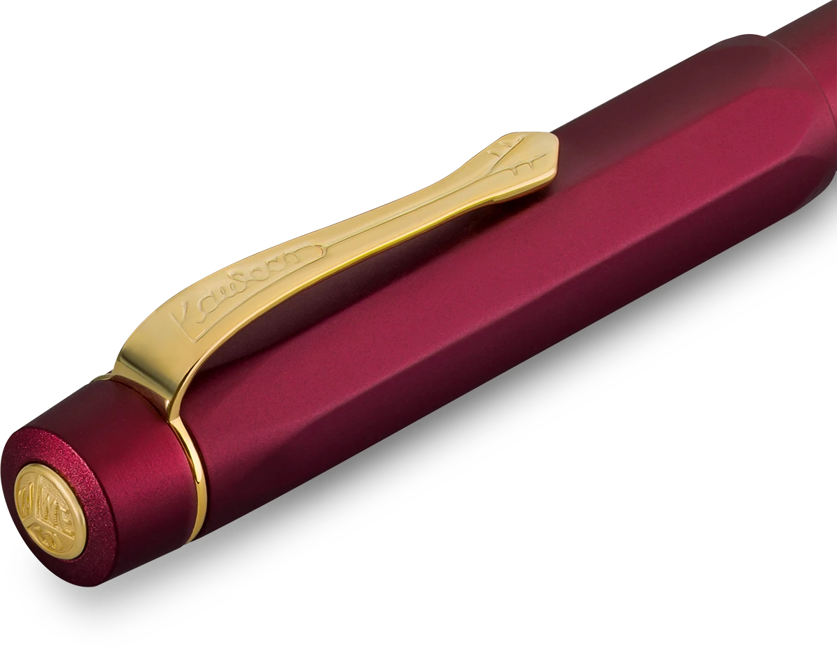 Kaweco PISTON SPORT AL Solo Bordeaux/Gold M