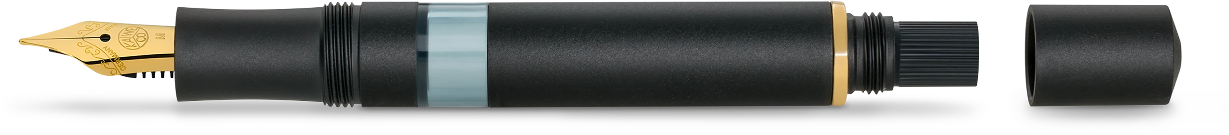 Kaweco PISTON SPORT AL Solo Schwarz/Gold M