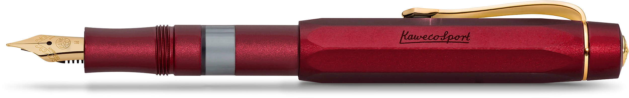 Kaweco PISTON SPORT AL Solo Bordeaux/Gold
