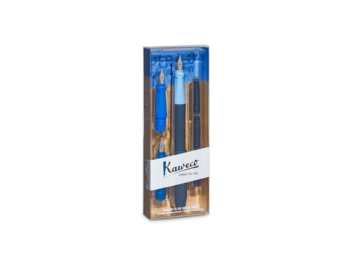 Kaweco PERKEO Kalligrafie Set Blau