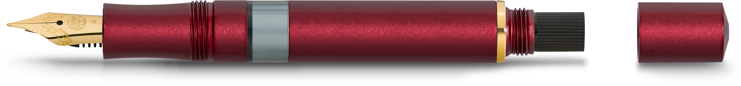 Kaweco PISTON SPORT AL Solo Bordeaux/Gold M