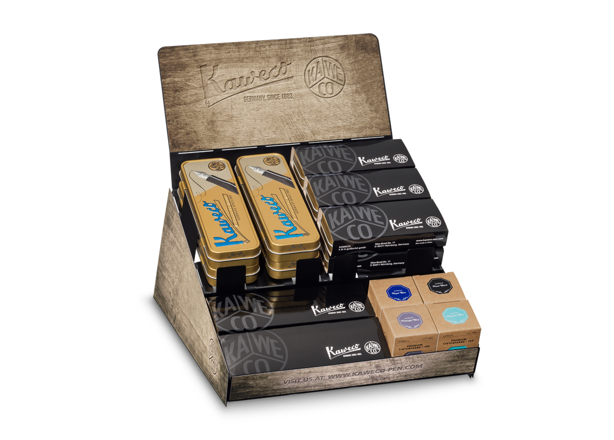 Kaweco FOLD Modular Display Aufkleber Wood