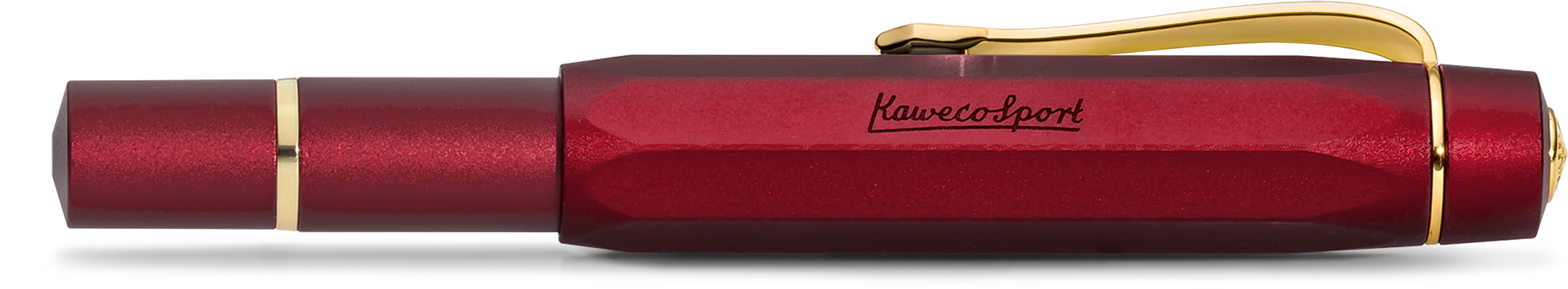 Kaweco PISTON SPORT AL Solo Bordeaux/Gold M