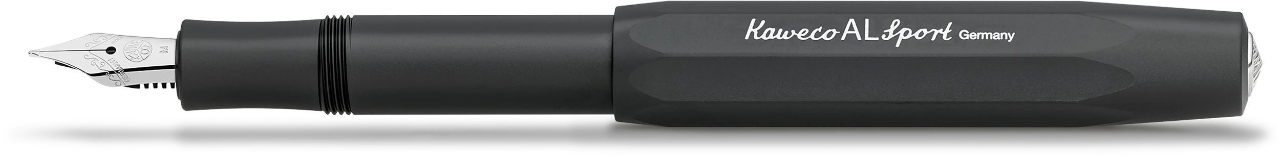 Kaweco AL SPORT Füllhalter Schwarz B | Breit