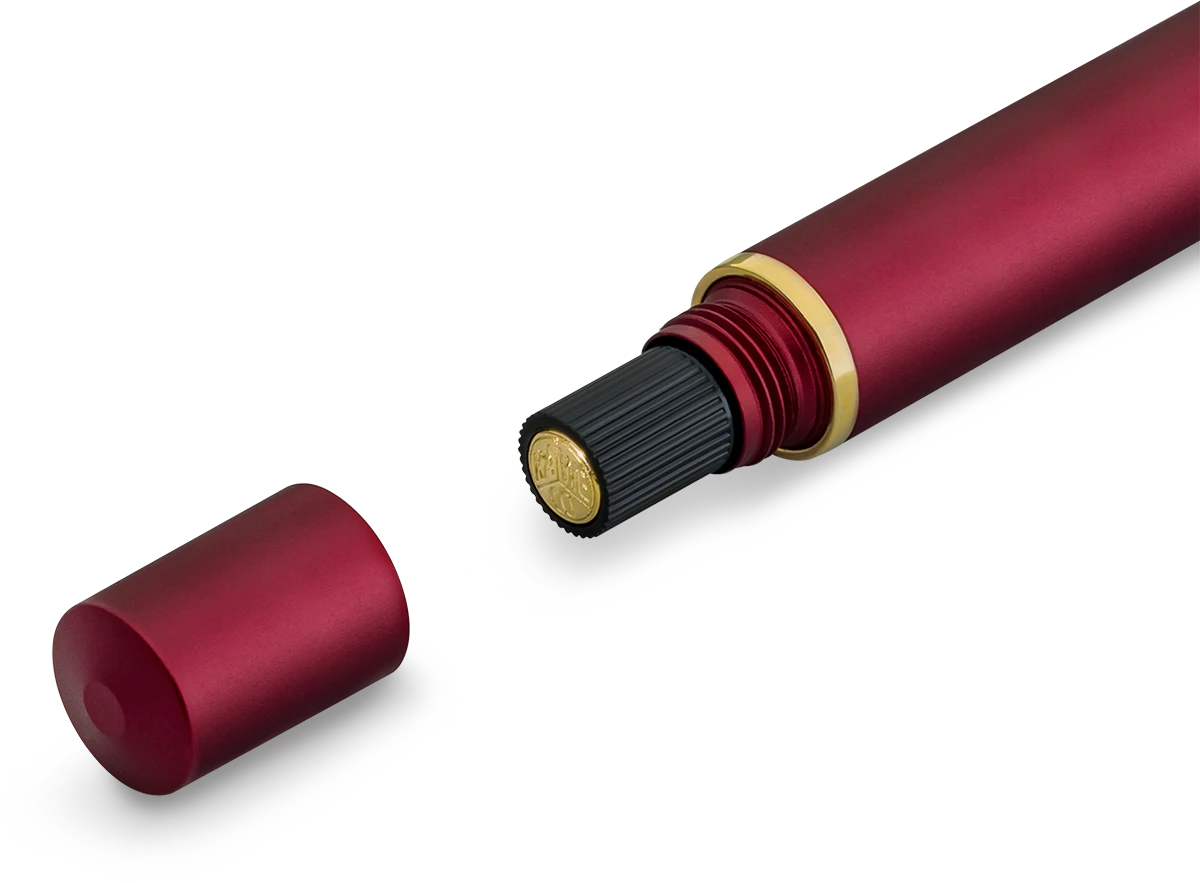 Kaweco PISTON SPORT AL Solo Bordeaux/Gold M