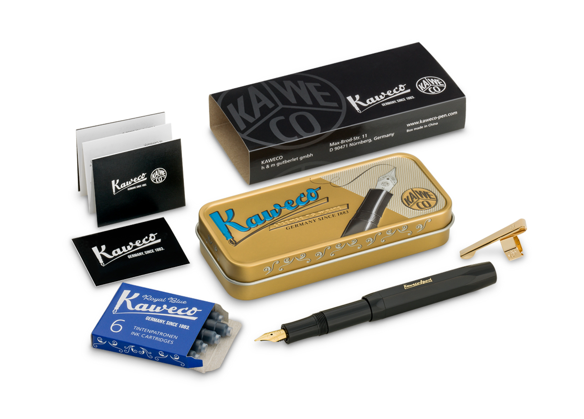 Verkaufsaufsteller Holz für 12 Dosen Kaweco SPORT