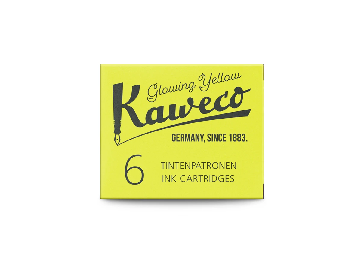 Kaweco Tintenpatronen Glowing Yellow 6-Pack