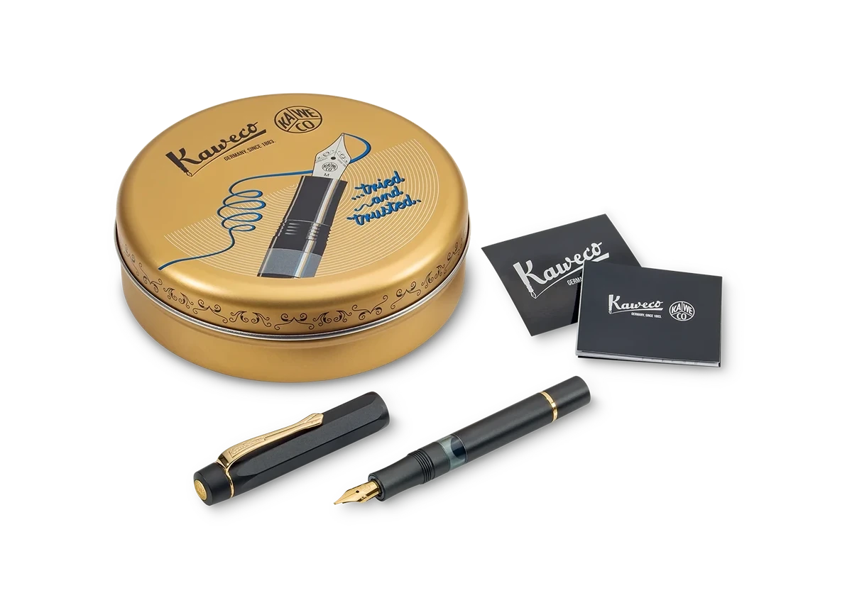 Kaweco PISTON SPORT AL Solo Schwarz/Gold M