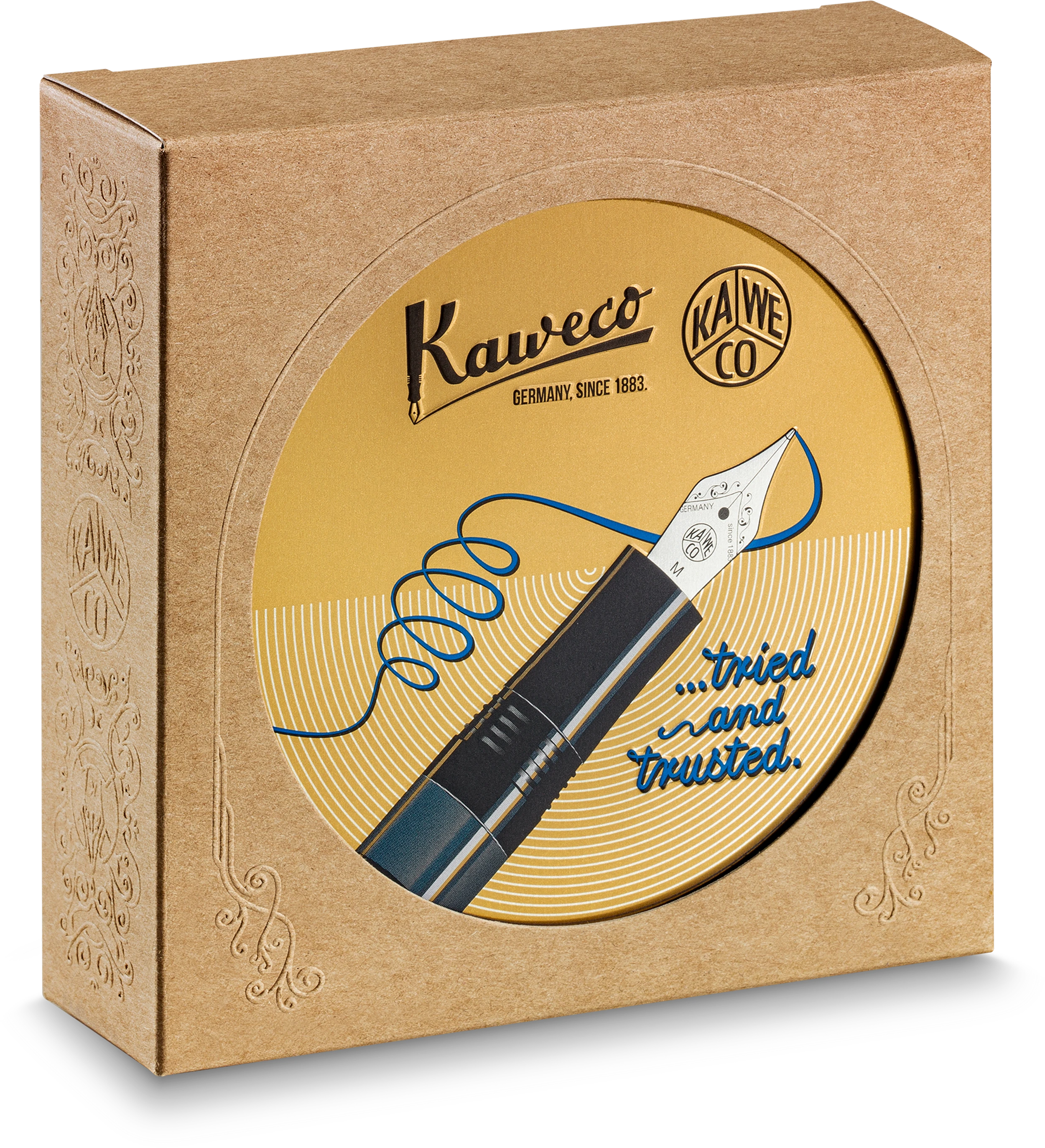 Kaweco PISTON SPORT AL Starter Set Navy/Gold BB