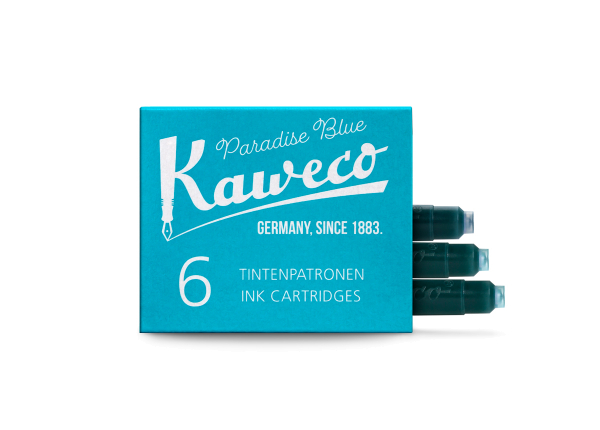 Kaweco Tintenpatronen Paradiesblau 6-Pack