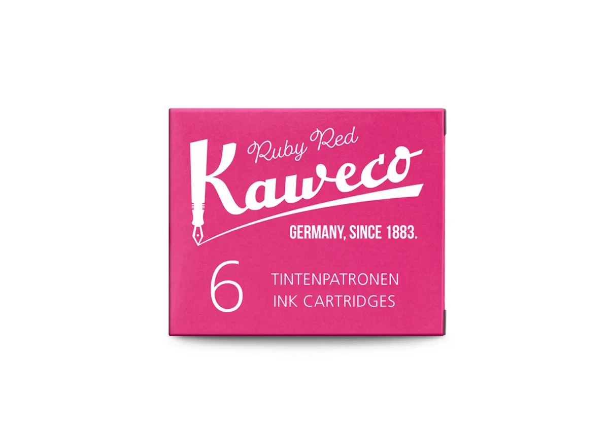 Kaweco Fountain Pen Ink Cartridges (6 pcs) - Ruby Red