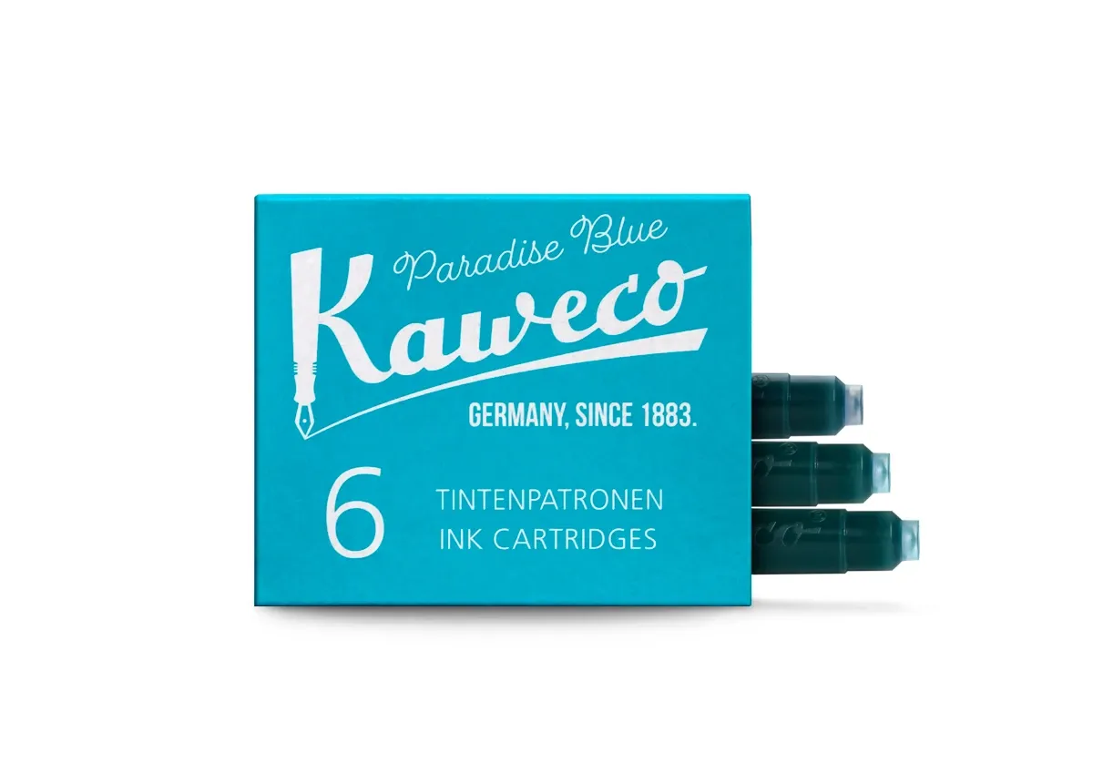 Kaweco Fountain Pen Ink Cartridges (6 pcs) - Paradise Blue