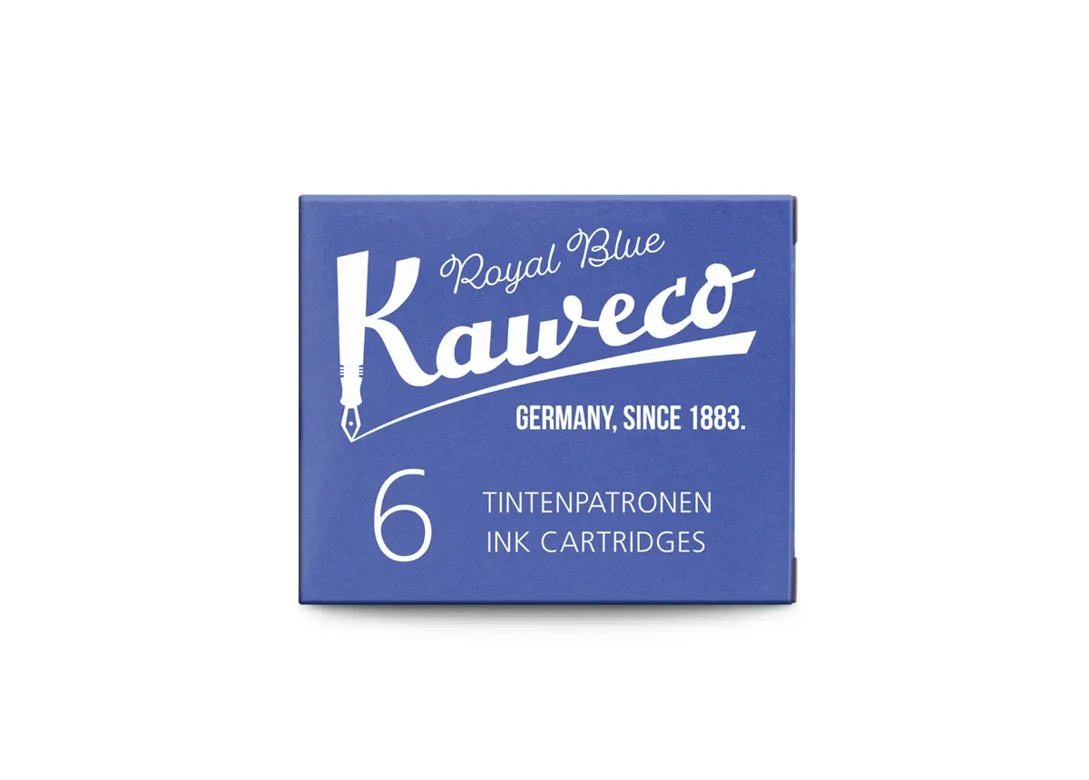  Kaweco Fountain Pen Ink Cartridges (6 pcs) - Royal Blue