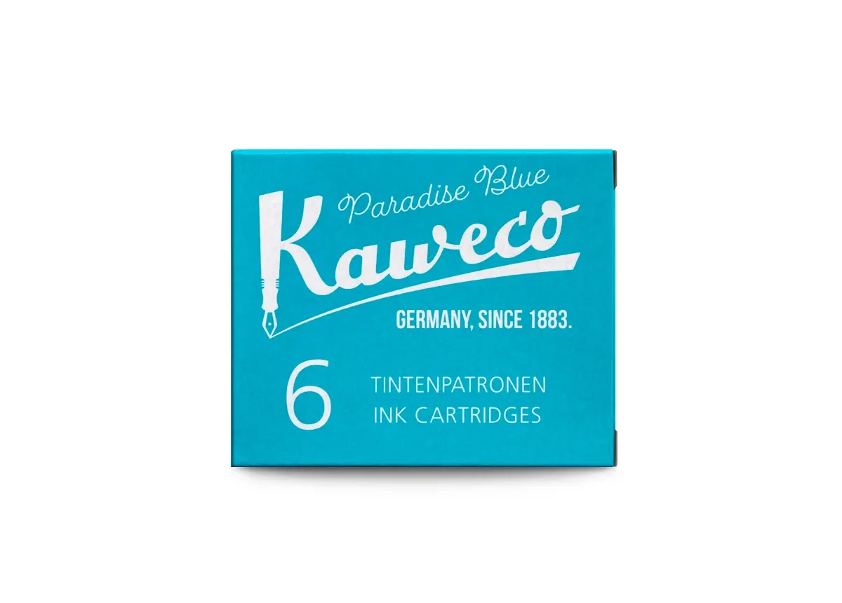 Kaweco Fountain Pen Ink Cartridges (6 pcs) - Paradise Blue