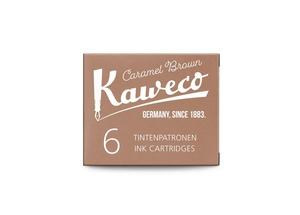 Kaweco Fountain Pen Ink Cartridges (6 pcs) - Caramel Brown