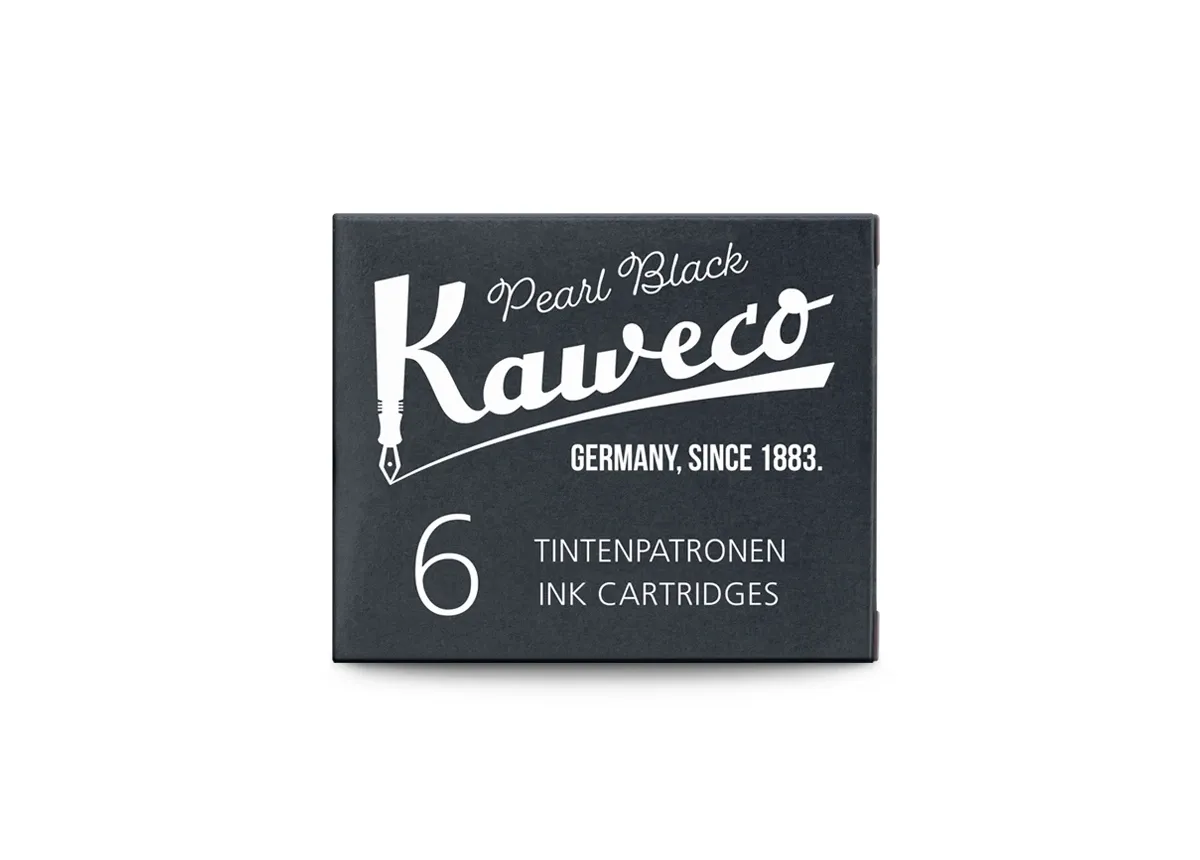 Kaweco Fountain Pen Ink Cartridges (6 pcs) - Pearl Black